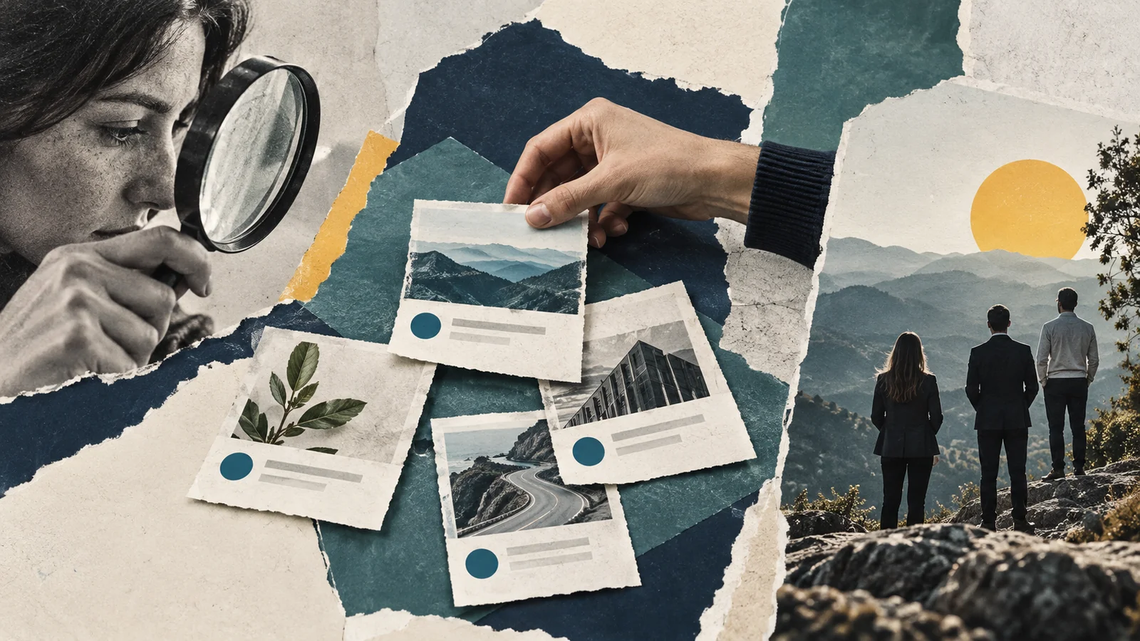 KI-generiertes redaktionelles Motiv zum Thema „Responsive Search Ads: B2B-Assets als zusammenhängendes Angebot schreiben“.