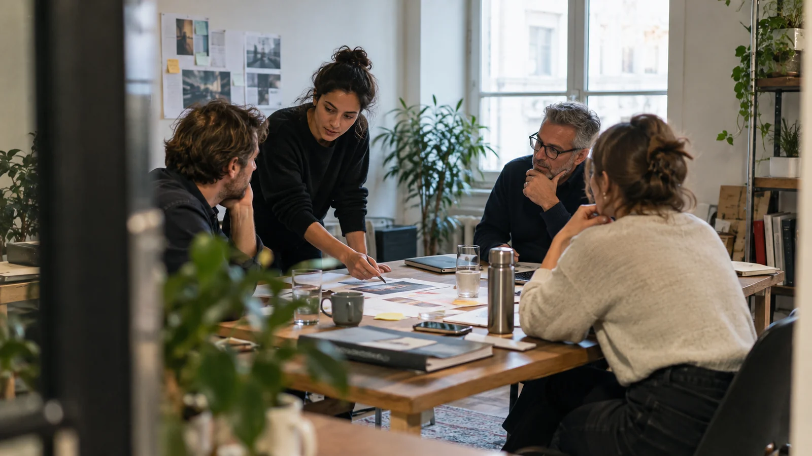 KI-generiertes redaktionelles Motiv zum Thema „Performance Marketing für B2B SaaS“.