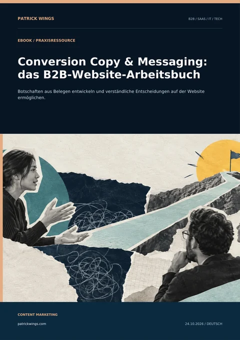 Buchcover: Conversion Copy & Messaging: das B2B-Website-Arbeitsbuch