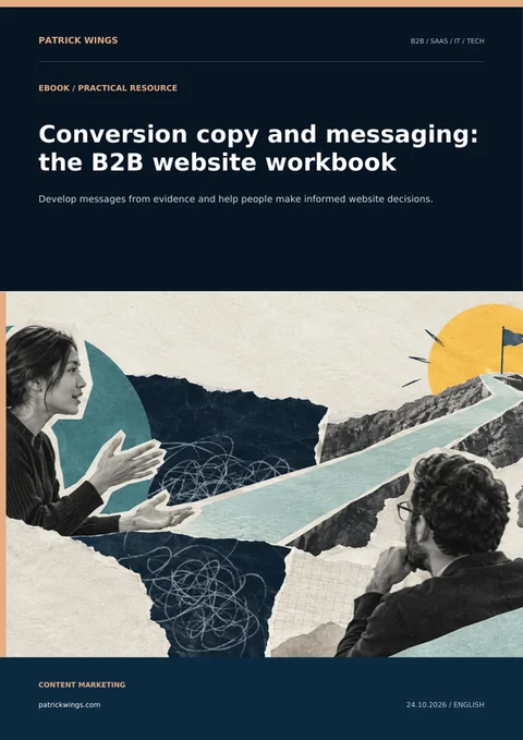 Book cover: Conversion copy and messaging: the B2B website workbook