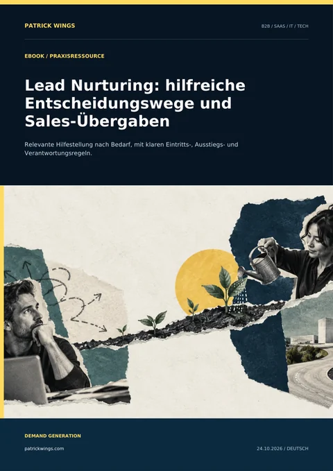 Lead Nurturing: hilfreiche Entscheidungswege und Sales-Übergaben Buchcover: Lead Nurturing: hilfreiche Entscheidungswege und Sales-Übergaben