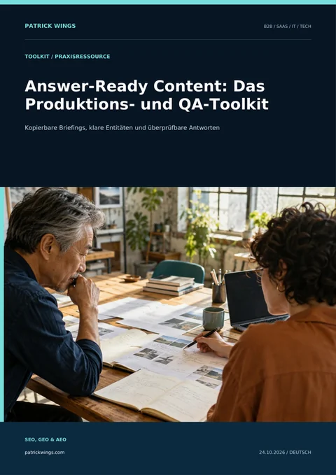 Buchcover: Answer-Ready Content: Das Produktions- und QA-Toolkit